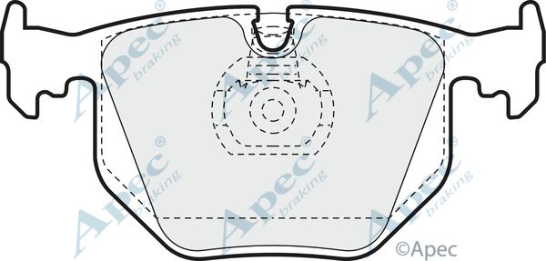 APEC BRAKING stabdžių trinkelių rinkinys, diskinis stabdys PAD956